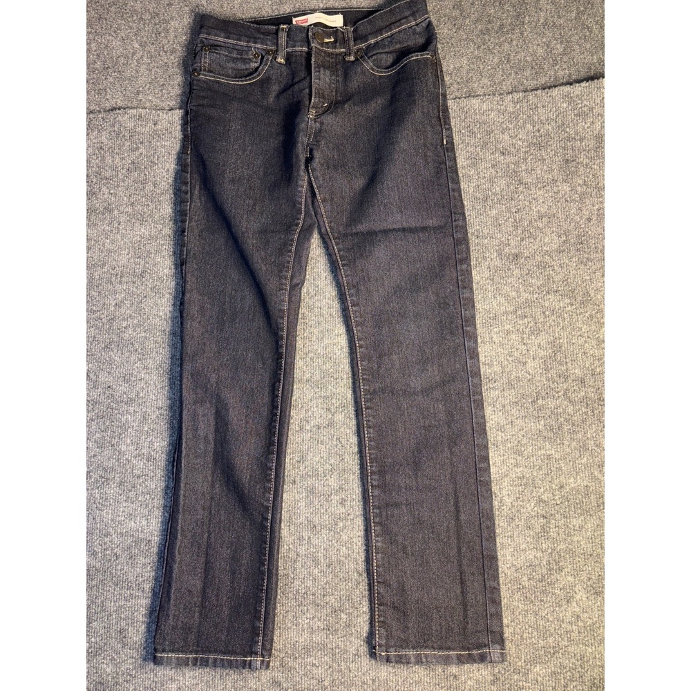 Levi's 510 Skinny Jeans Womens‎ 16 Blue Denim Red Tab Flat Front 5-Pocket Design